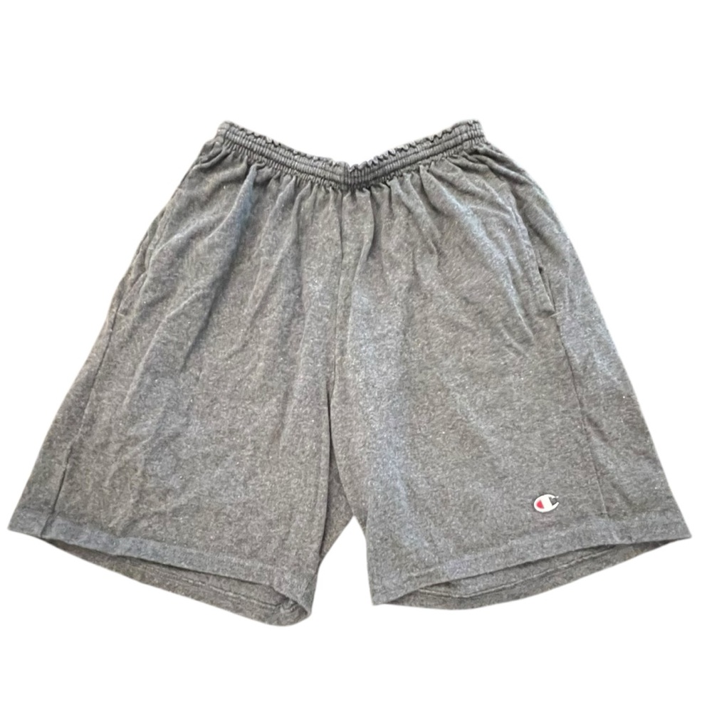 Champion Athletic Shorts Large 36-38 Stretch Waist Gray Casual Gym Walking Sport